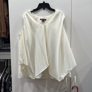 Jessica London White Sleeveless top